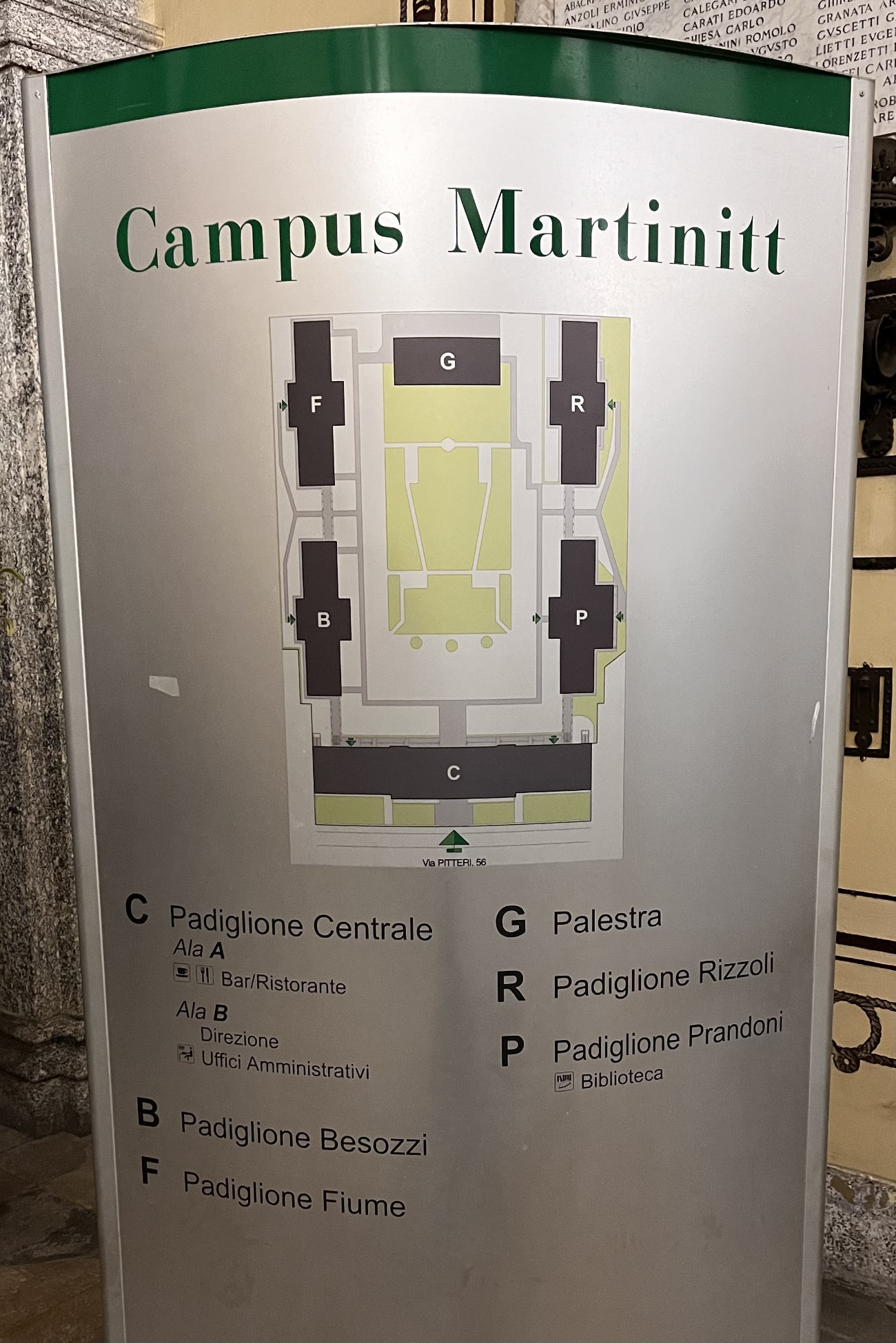 Gebäudeplan vom Campus Martinitt