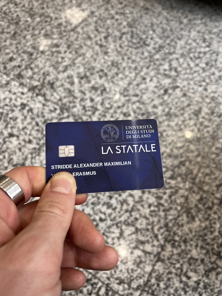 Mailänder Studentenausweis
